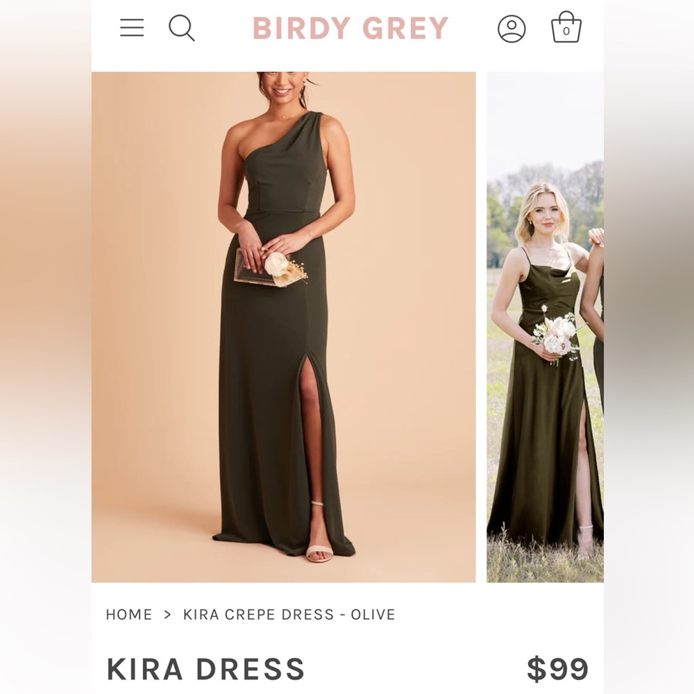 Birdy Grey Kira Dress- Olive Medium